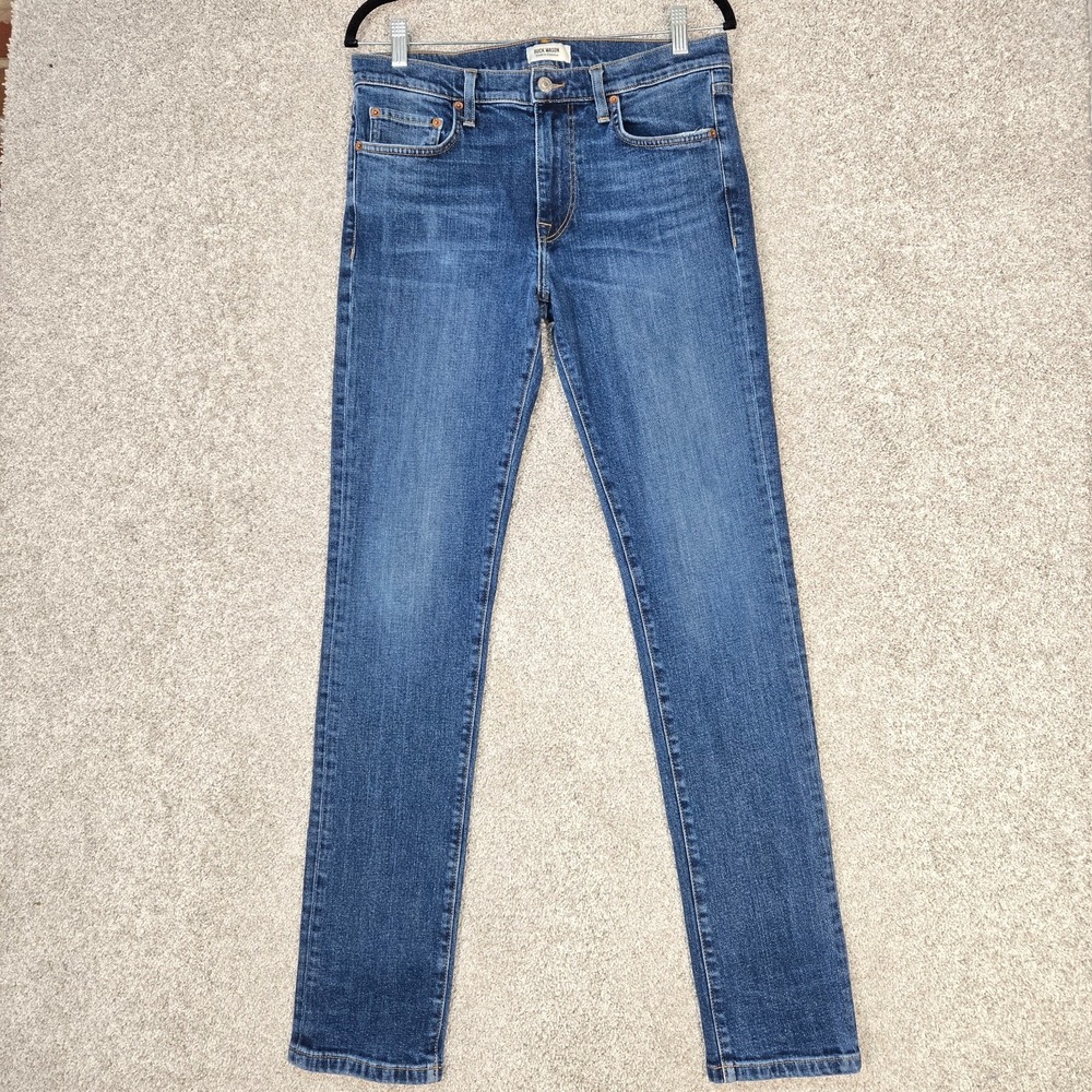 Buck Mason Slim fit Jeans Mens 32x32 Blue stretch